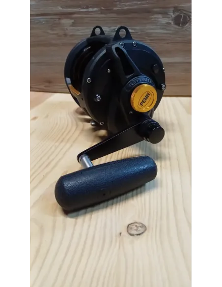 Penn squal 50lb 2 velocidades + caña shimano beast Master 80lb + hilo suflix