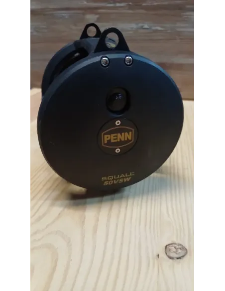 Penn squal 50lb 2 velocidades + caña shimano beast Master 80lb + hilo suflix