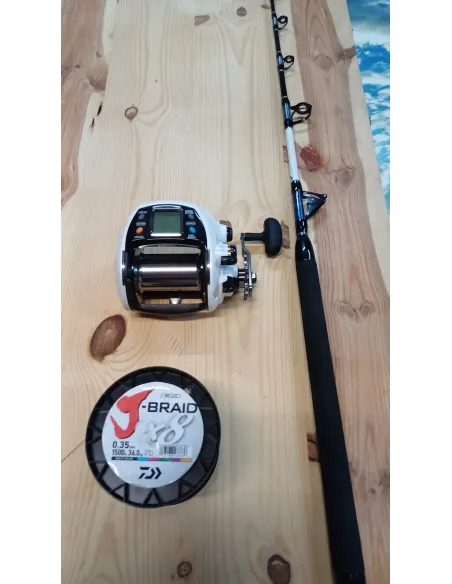 Kgn 500 + caña rapada 50/80lb +  trenzado