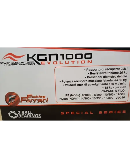 Kgn 500 + caña rapada 50/80lb +  trenzado