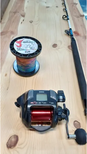 Shimano Plays 4000 + caña rapada 50/80lb +  trenzado x8