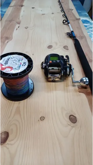 Kgn 500s + caña rapada 50/80lb + trenzado
