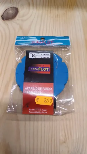 3 ANZUELOS MONTADOS CON PERLAS