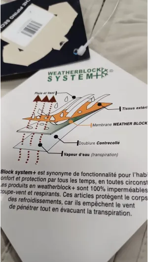 CAZADORA NAUTICA TRANSPIRABLE E IMPERMEABLE