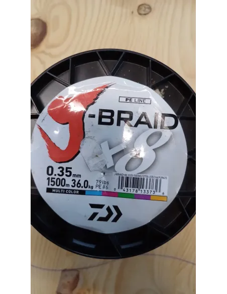 Daiwa tanacom 1200 + caña rapada + trenzado